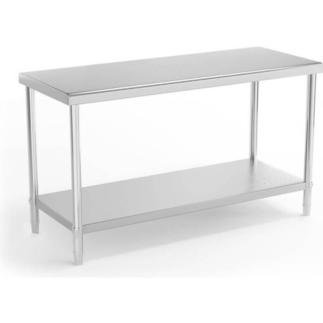 Royal Catering Stainless Steel Work Table - 150 x 60 cm - 230 kg load capacity RCAT-150/60-NW