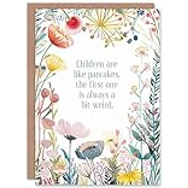 Greeting card happy flowers first child pancakes weird funny birthday