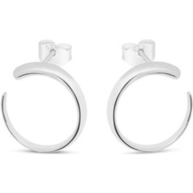 Lucy Quartermaine Silver Large Luna Stud Earrings LS2