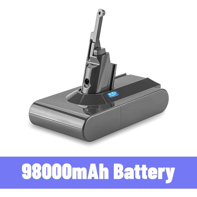 Dyson v8 21.6v 98000 mah ersättningsbatteri för dyson v8 absolut sladdfri handdammsugare dyson v8 batteri - Svart