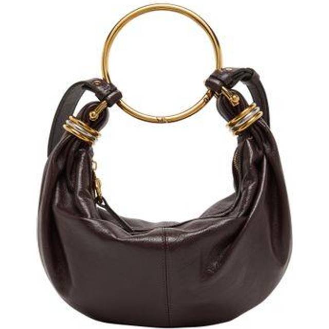 Petit sac Hobo Bracelet en cuir - Violet - Taille Unique