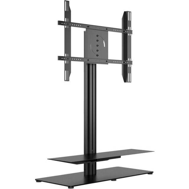 Multibrackets M Public Display Stand 110 HD Single Black w. Floorbase - Vagn - för LCD-display - låsbar - aluminium - svart - skärmstorlek: 65"-85" - monteringsgränssnitt: upp till 700 x 400 mm