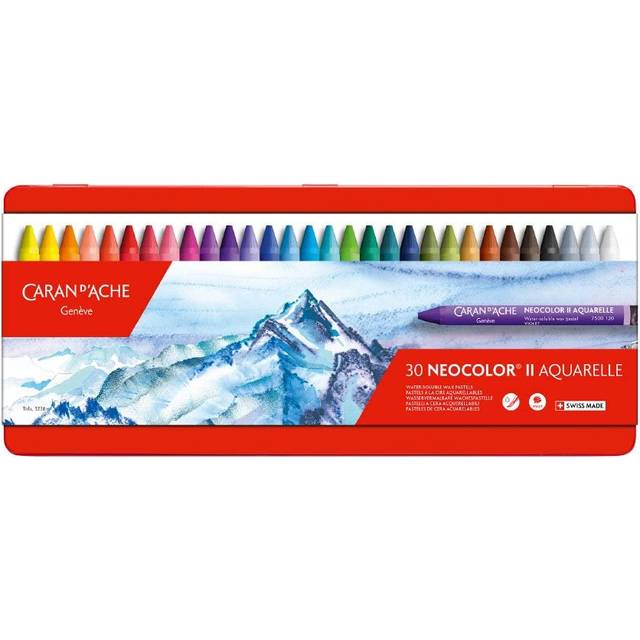 Akvarellkritor 30 Färger Caran D'ache