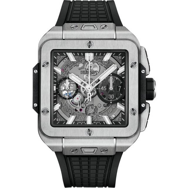 Hublot Titanium Square Bang Unico Watch - Black - 42mm
