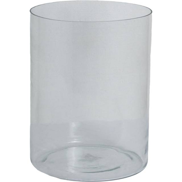 Tasman Glass Cylinder Vase Large - Clear (40cm H x 30cm W x 30cm D)