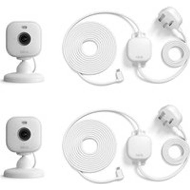 Amazon Blink Mini 2 Smart Security HD Camera with Weather-Resistant Power Adaptor, White