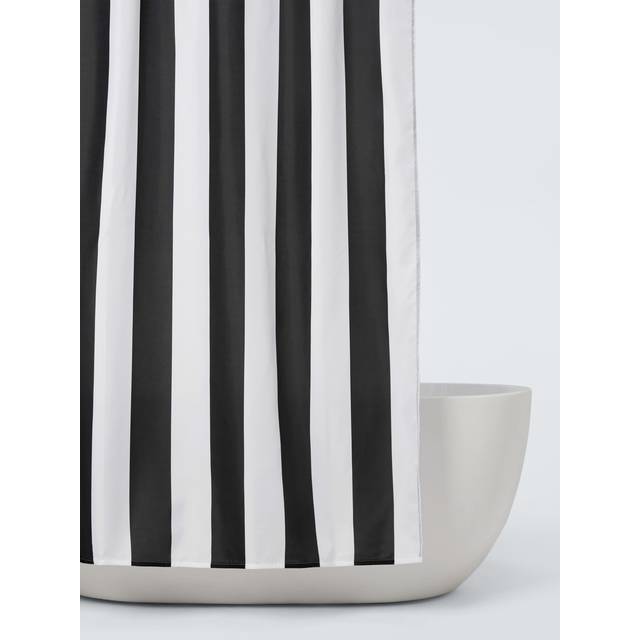 John Lewis Vertical Stripe Recycled Polyester Shower Curtain