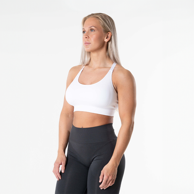 Relode Prime Scrunch Top - Vit Sport-BH VIT - Large