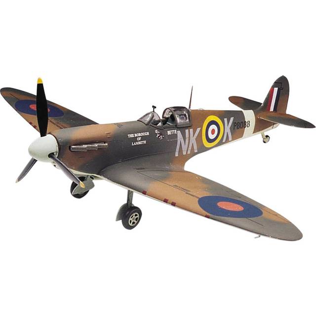 Level 4 Model Kit Supermarine Spitfire Mk-II Fighter Aircraft 1/48 Scale Model by Revell