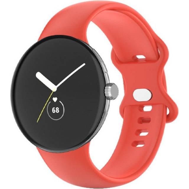 EIDERWOOD Google Pixel Watch 1 / 2 / 3 Silikon Smartwatch Rem - Orange