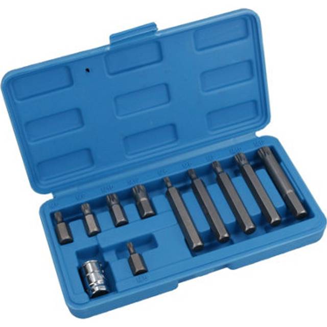 Male spline shallow + deep bit sockets 5mm – 12mm (m5-m12) 3/8in drive