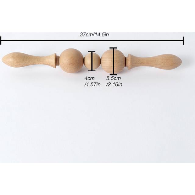 (a-Type 1) Wooden Massager Handheld Roller Trigger Point Massager Stick for Fascia,Cellulite,Body Therapy Massager,Muscle Belly Relief Tool