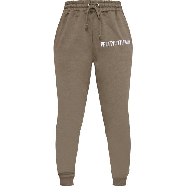 PRETTYLITTLETHING Sage Khaki Prettylittlething High Waist Cuffed Jogger, Sage Khaki