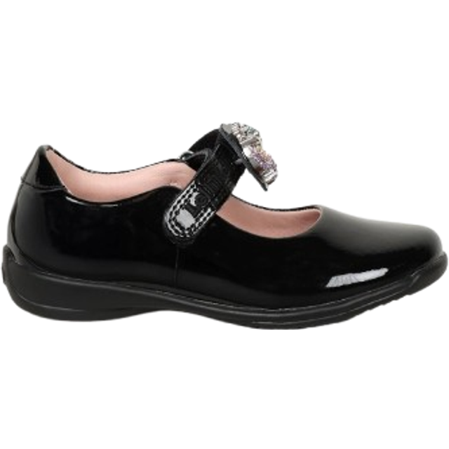Lelli Kelly LK8616 (NE03) Bianca Unicorn Black Patent Skolskor, Svart, 11 UK Child