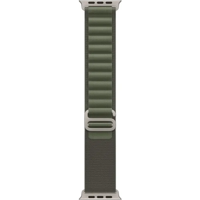 Apple watch strap 49mm green alpine loop band s titanium buckle original boxed