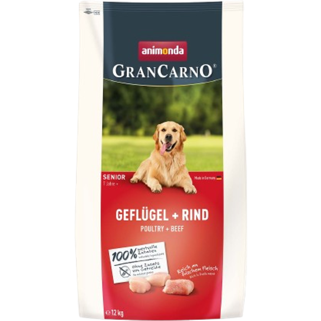 animonda GranCarno Senior med fj&#xE4;derf&#xE4; & n&#xF6;tk&#xF6;tt - 12 kg