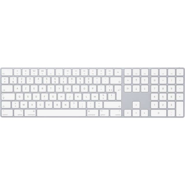 Apple Magic Keyboard med siffertblock – franska – silver