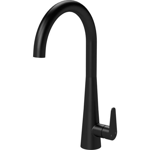 Kitchen Mono Mixer Tap with 1 Lever Handle, 398mm - Matt Black