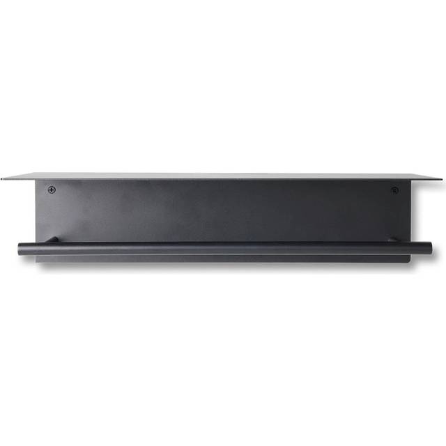 Dora Towel Bar With Shelf, Black