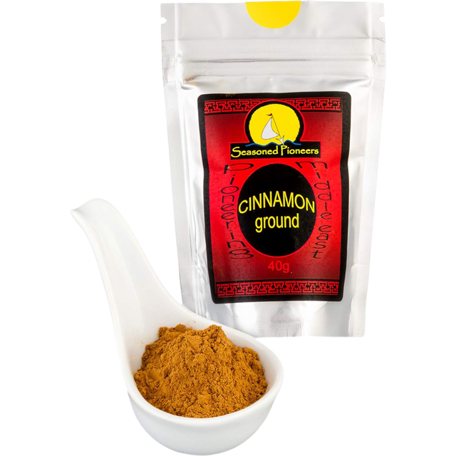 Seasoned Pioneers Gluten Free Ground Cinnamon 40g Resealable Pouch