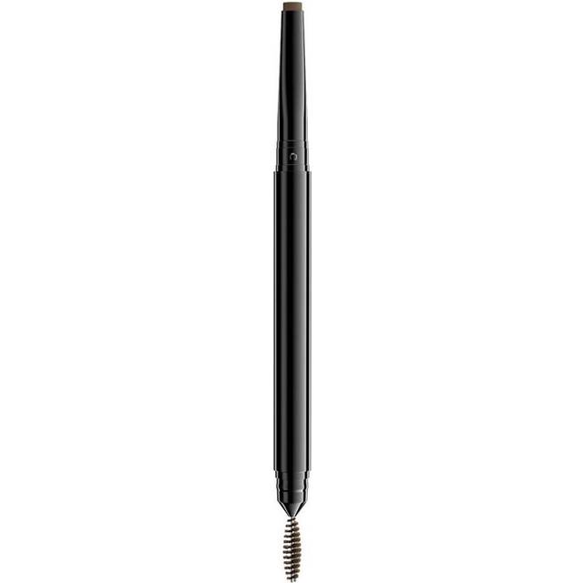 NYX PROFESSIONAL MAKEUP, Precision Brow Pencil, Dubbelsidig och platt spetspenna med spoolie borste, Vegansk formula, Nyans: Ash Brown