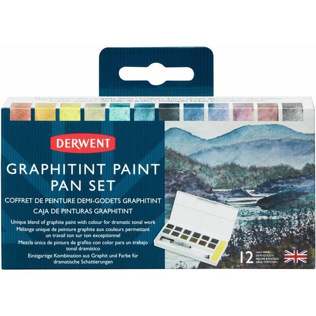 Derwent Graphitint Paint Pan Palette Set of 12