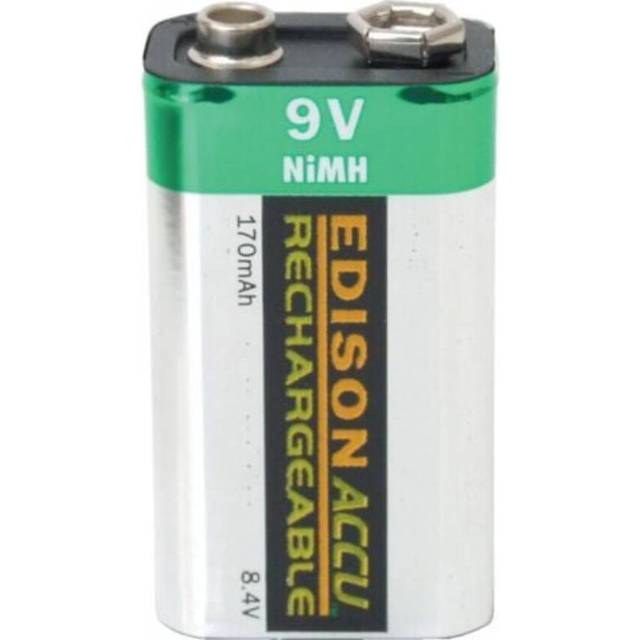 Edison 9V NiMH Rechargeable 170 mAh Battery