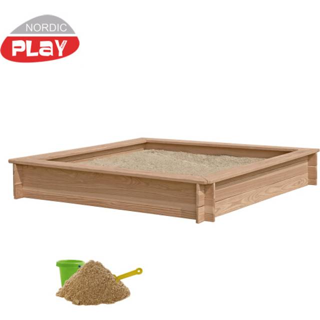 Sandlåda Nordic Play Inkl Sand 200Kg 150X150Cm
