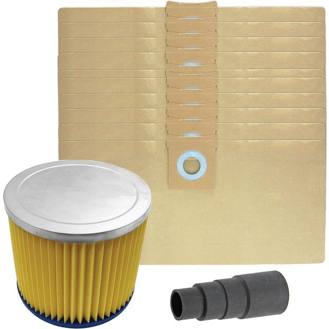 Filter Cartridge For Titan Ttb350 Ttb351vac Ttb430vac + 10 Vacuum Bags + Adaptor