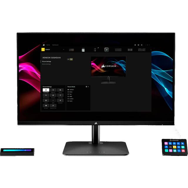 CORSAIR Xeneon 32UHD144-A 4K Ultra HD 32" Quantum Dot Gaming Monitor - Black, Black