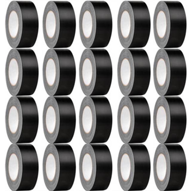 (20x Rolls) 50m Black Duct Tape, Premium Waterproof Backing