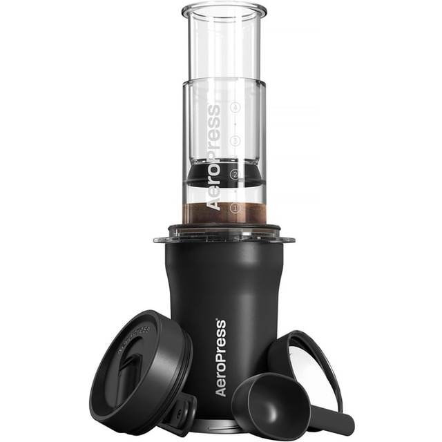 AeroPress Go Plus travel coffee system – Black