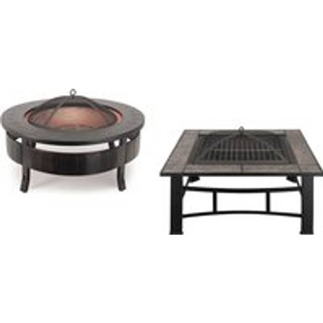 3-In-1 Metal Fire Pit, Bbq & Ice Bucket - Portable Outdoor Heater | Wowcher - Black