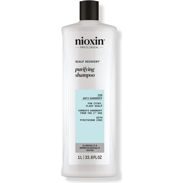 Nioxin Scalp Recovery Purifying Shampoo  Shampoo for Dandruff and Itchy Scalp  33.8 fl oz (Packaging May Vary)