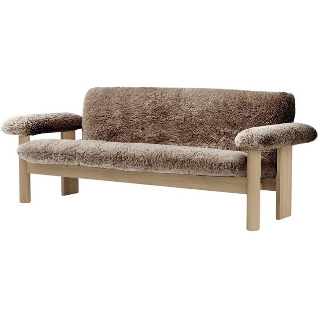 Brasilia 2-Seater Sofa, Oak / Sheepskin Sahara
