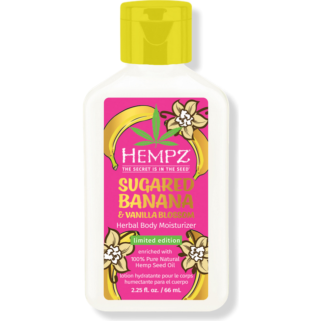 Hempz Mini Sugared Banana  Vanilla Blossom Body Lotion Ultra Hydrating Moisturizer for men and women 225 oz