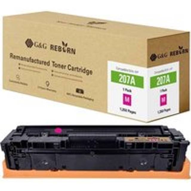 G&G Toner Ersätter HP 207A Kompatibel Magenta 1250 sidor Reborn remanufactured 21284