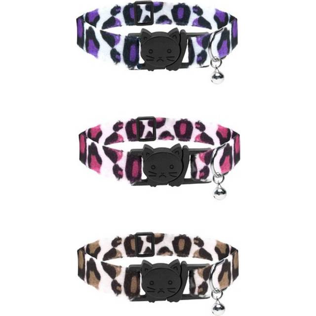 Cat Circus Leopard Print Safety Cat Collars