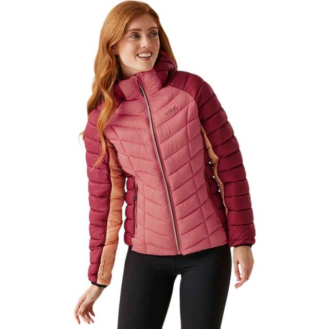 Regatta Women's Water-repellent Dalent Quilted Hooded Jacket Rumba Red Mineral Red, Size: 12