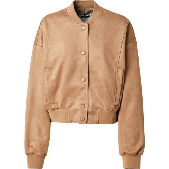 Faux Suede Bomber Jacket