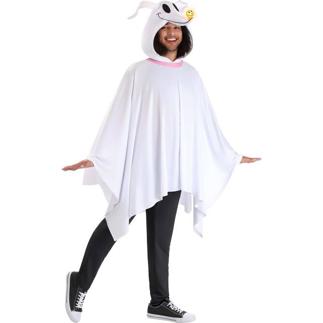 Adult Nightmare Before Christmas Zero Poncho - Black&#47;Orange&#47;White (L/XL)