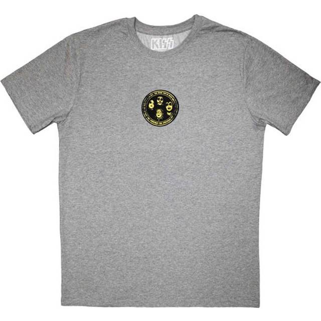 (S, Grey) KISS Hailing From NYC Mini Logo T Shirt
