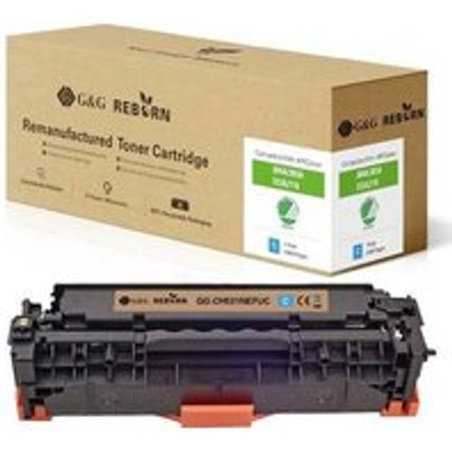 G&G Toner Ersätter HP, Canon 304A, 305A, 312A, 718C Kompatibel Cyan 2800 sidor Reborn remanufactured 21220