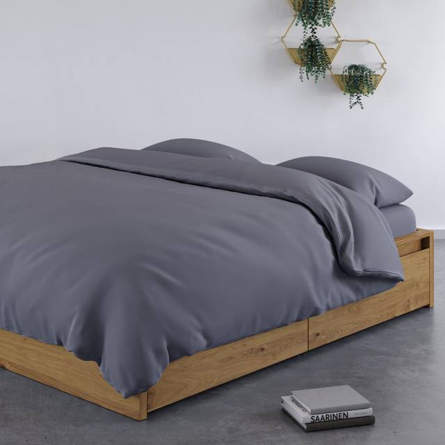 Panda Bamboo Duvet Cover - Grey