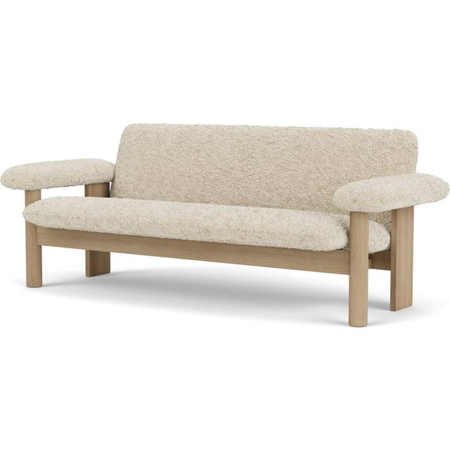 Brasilia 2-Seater Sofa, Oak / Sheepskin Nature