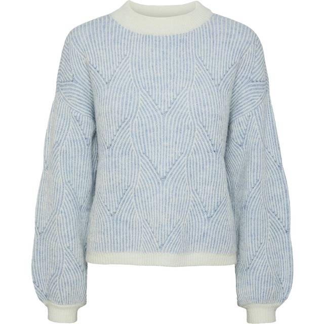 Woman sweater Pieces Jenna - Blanc