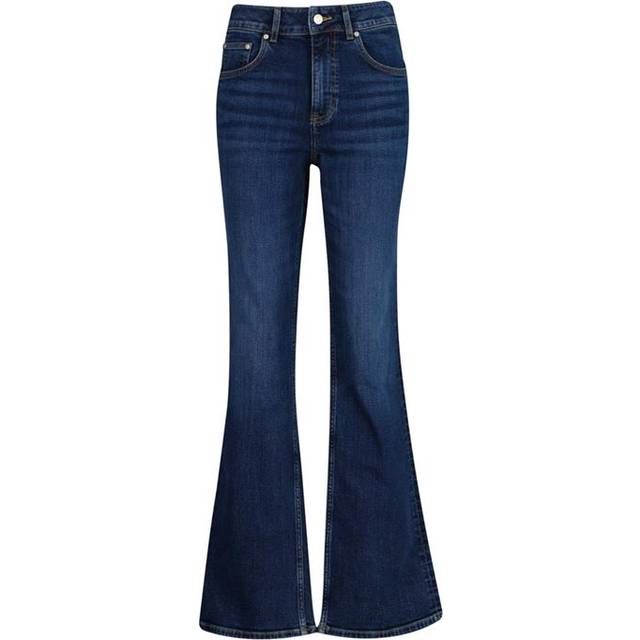 Slim Flare Jeans Dam, 30, DARK BLUE VINTAGE