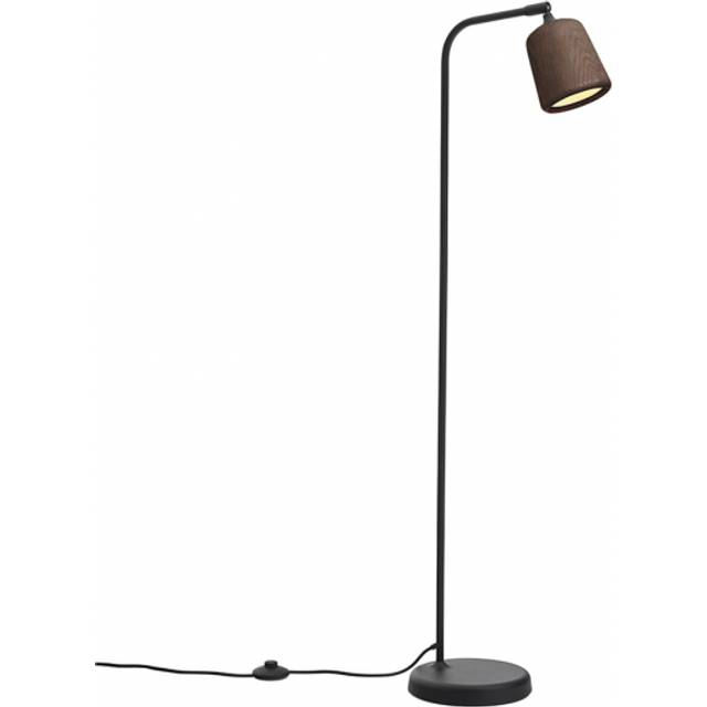New Works - Material Floor Lamp - Golvlampa - Smoked Oak - H125 x Ø23 cm