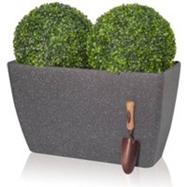 Stone Effect Trough Planter in Baltic Grey 75cm - One Size