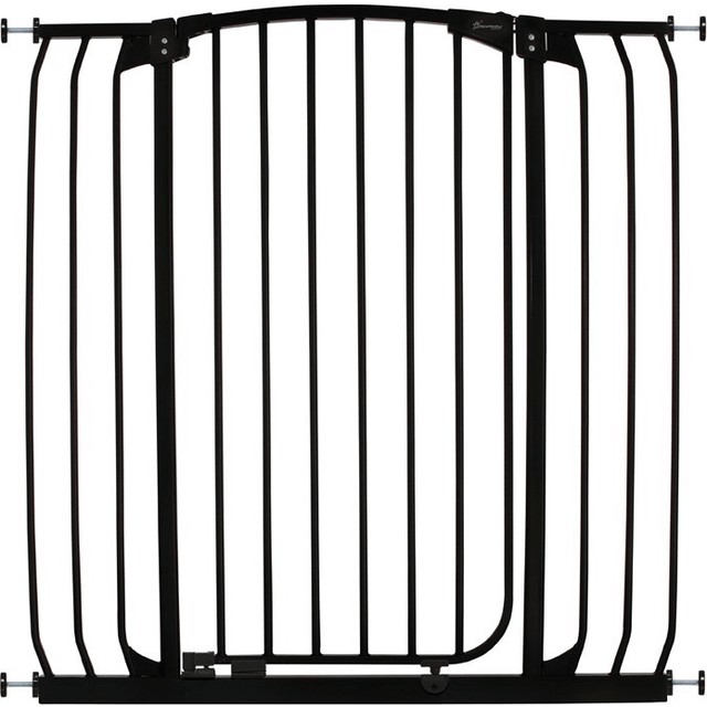 Dreambaby Chelsea Xtra-Tall & Xtra-Wide Security Gate 97.5-106cm - Black 97-106cm (Gate Only)